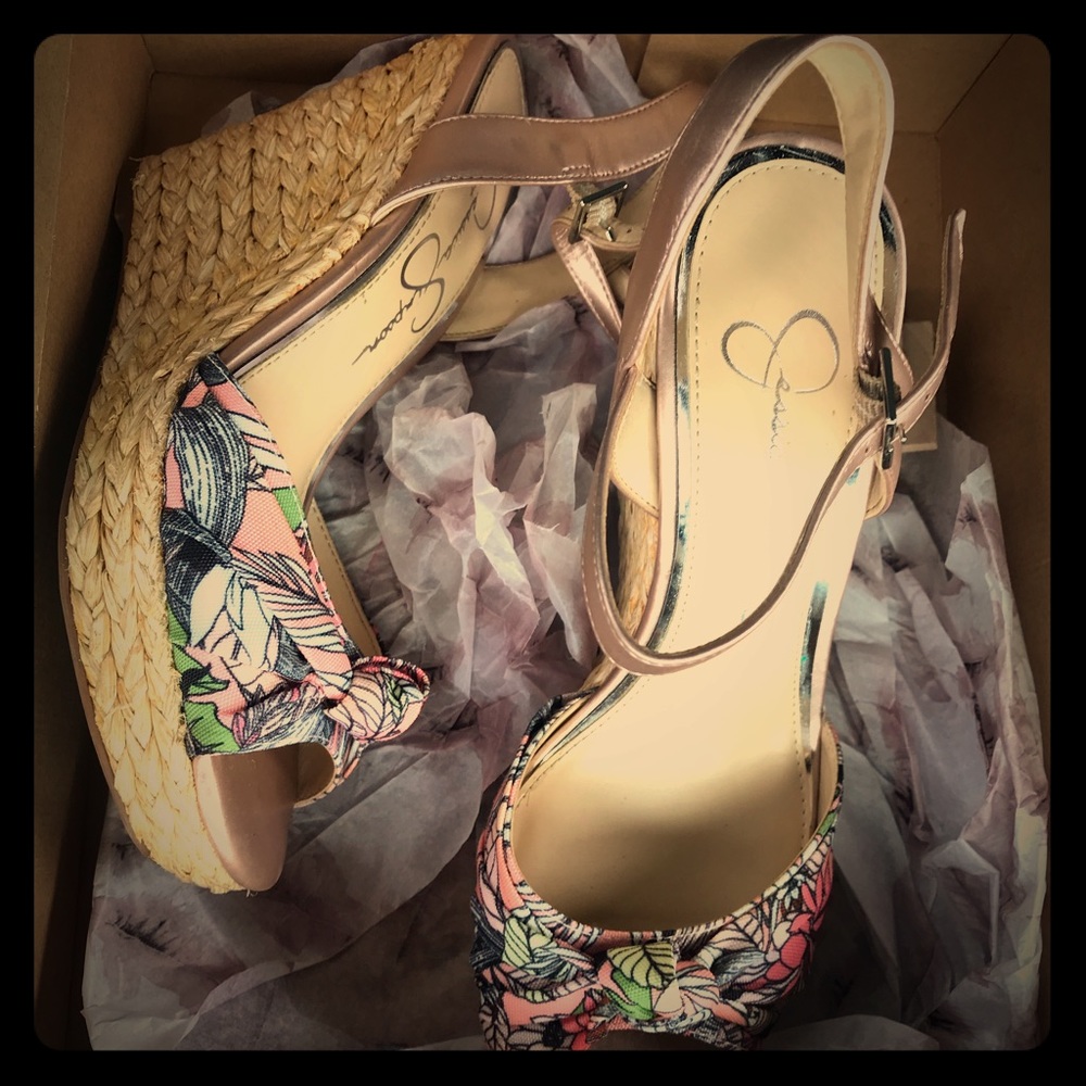 Jessica Simpson wedge heels